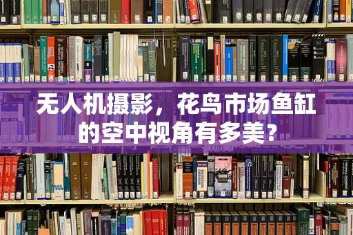无人机摄影，花鸟市场鱼缸的空中视角有多美？
