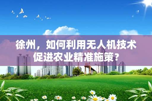 徐州，如何利用无人机技术促进农业精准施策？