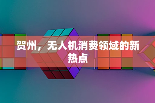 贺州，无人机消费领域的新热点