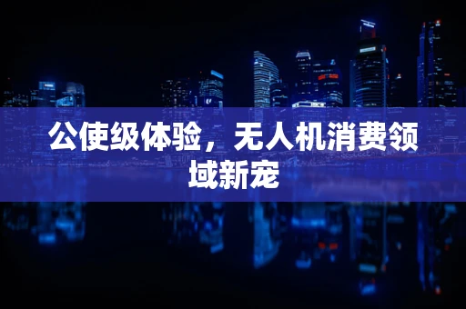公使级体验，无人机消费领域新宠