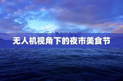 无人机视角下的夜市美食节