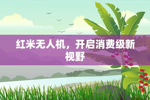 红米无人机，开启消费级新视野