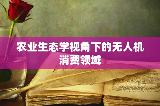 农业生态学视角下的无人机消费领域