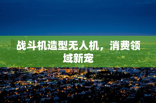 战斗机造型无人机，消费领域新宠