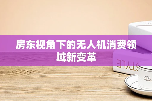 房东视角下的无人机消费领域新变革