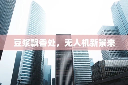 豆浆飘香处，无人机新景来
