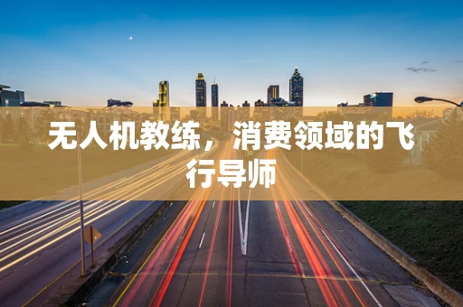 无人机教练，消费领域的飞行导师