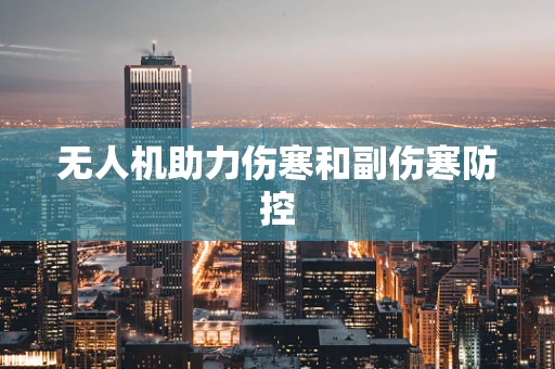 无人机助力伤寒和副伤寒防控