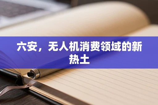 六安，无人机消费领域的新热土