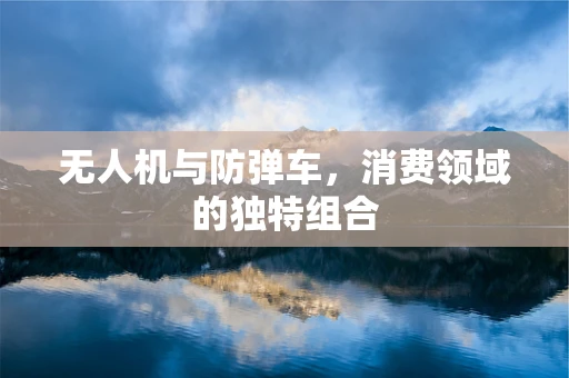 无人机与防弹车，消费领域的独特组合