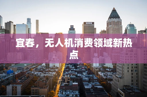 宜春，无人机消费领域新热点