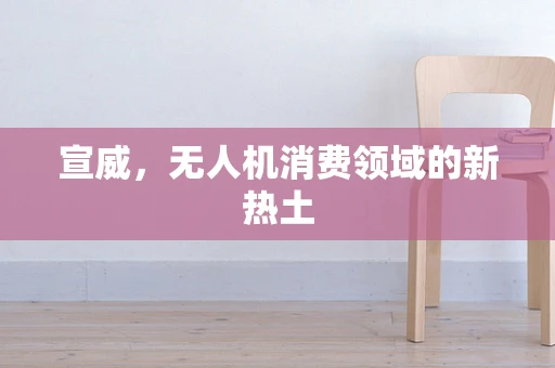 宣威，无人机消费领域的新热土