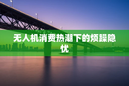 无人机消费热潮下的烦躁隐忧