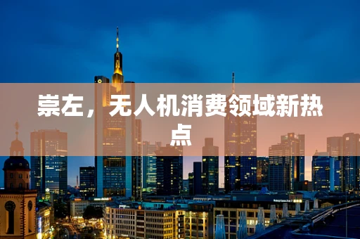 崇左，无人机消费领域新热点