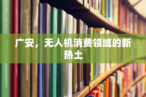 广安，无人机消费领域的新热土