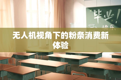 无人机视角下的粉条消费新体验