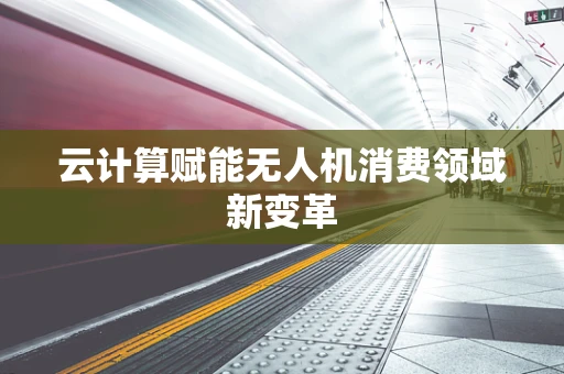 云计算赋能无人机消费领域新变革
