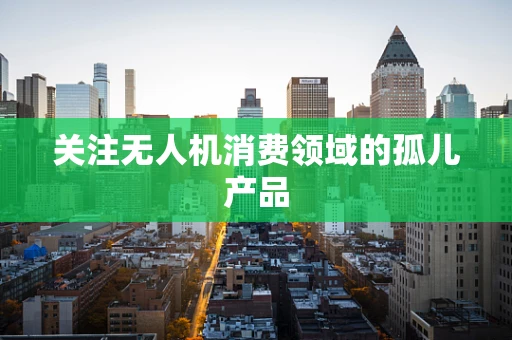 关注无人机消费领域的孤儿产品