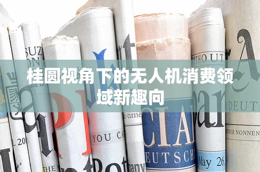桂圆视角下的无人机消费领域新趣向