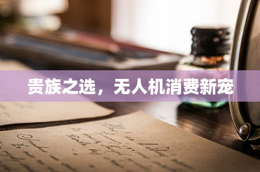 贵族之选，无人机消费新宠