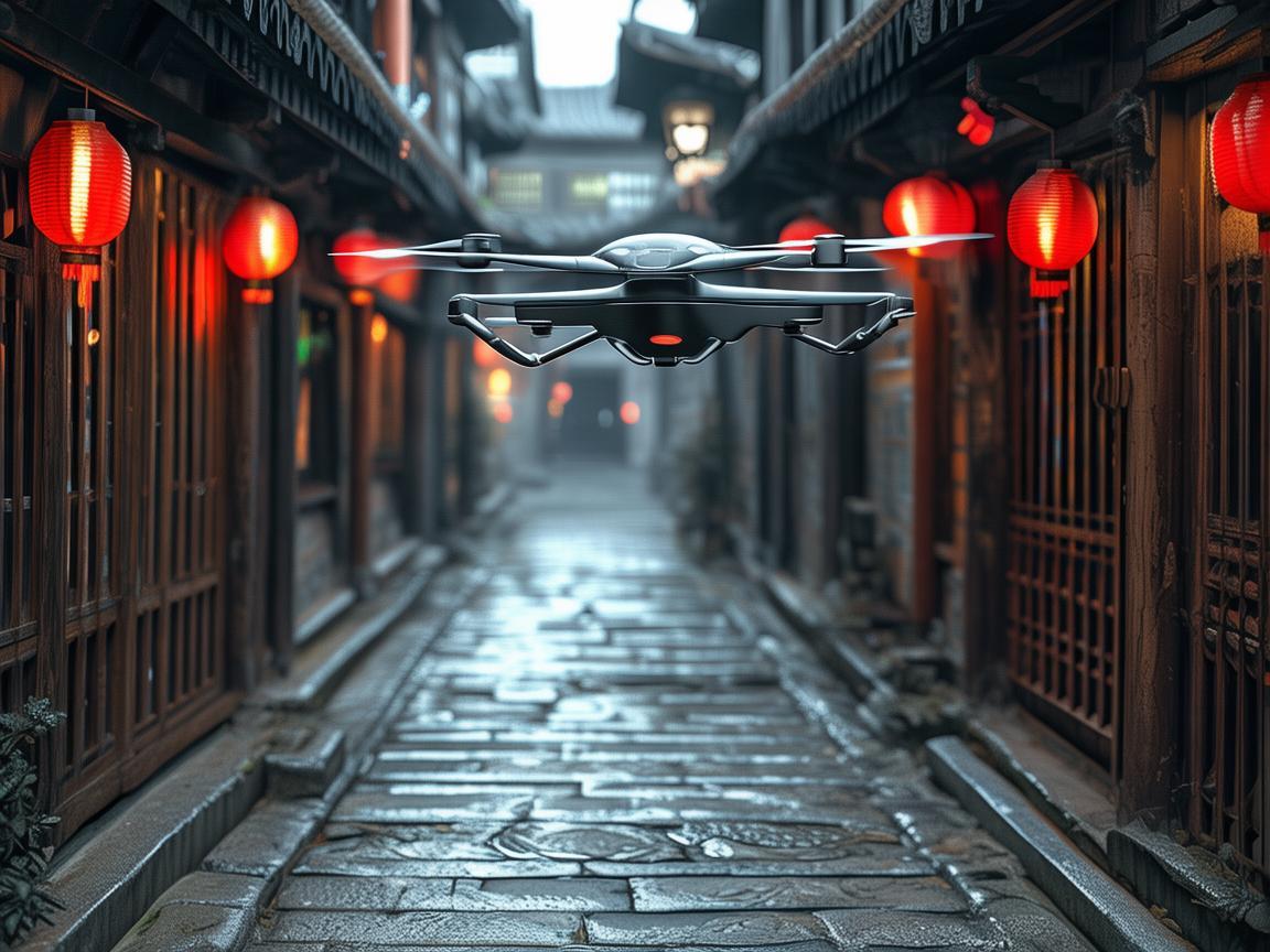 无人机穿梭胡同，开启别样消费体验